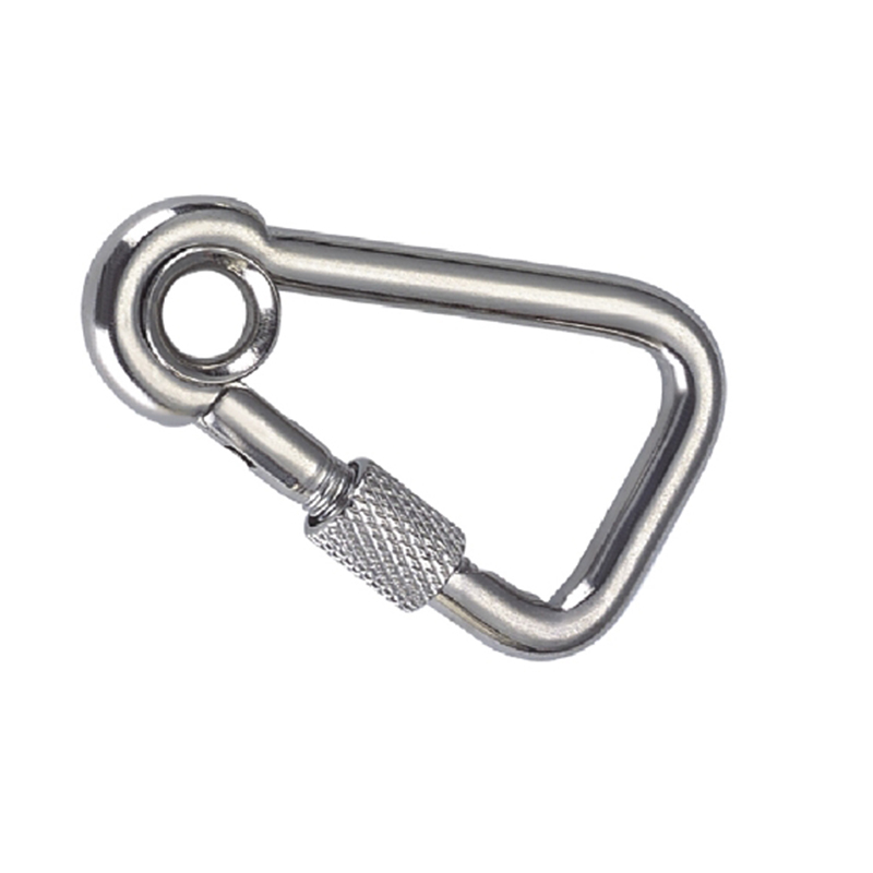 Angle de ángulo oblicuo con ojo y tornillo, zinc chapado en